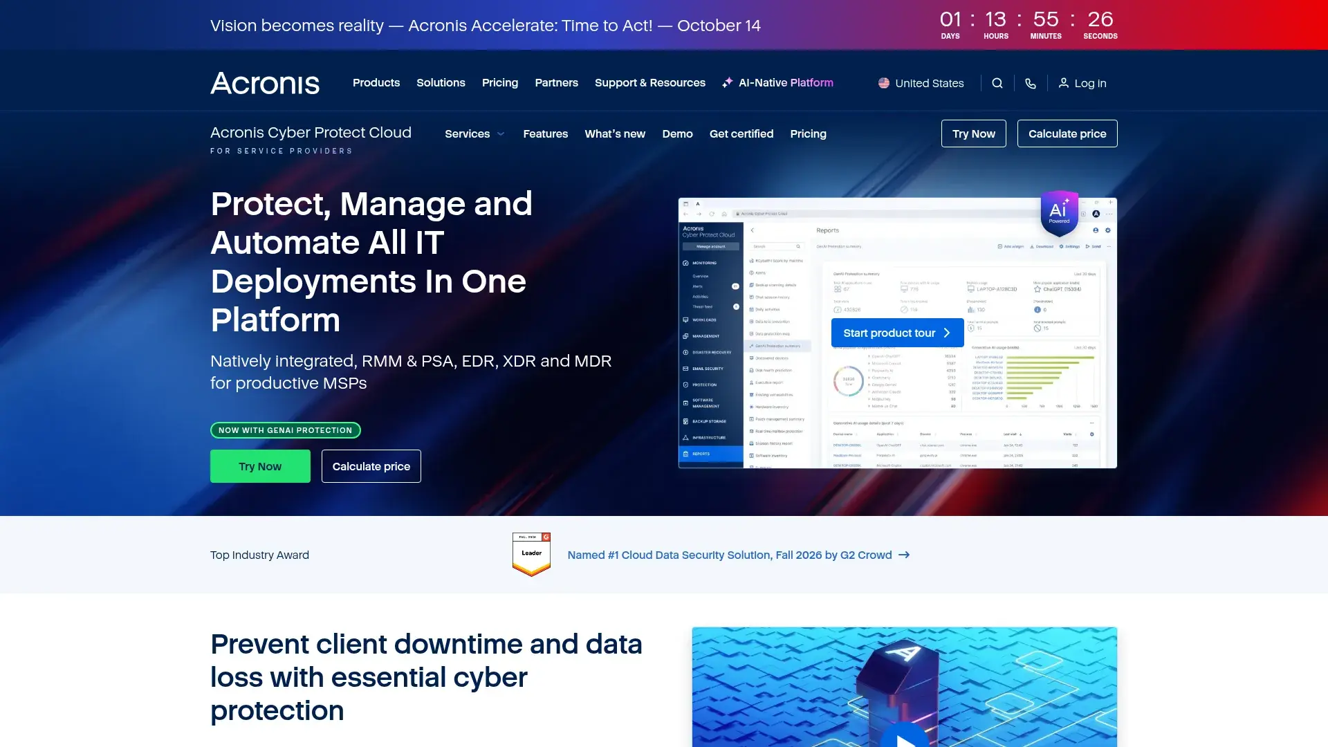 Acronis Cyber Protect Cloud pricing details